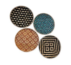 Decoración pared platos Oahu ratán