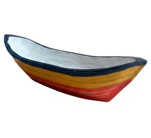 Figura decorativa bote Tongoy madera