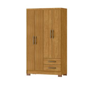 Clóset 4 puertas Classic marroco ripado 188x104.8x46.5 cm