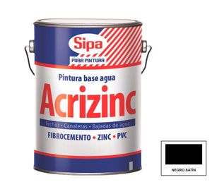 Pintura techo Acrizinc negro 1 galón