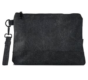 Neceser canvas negro 20x15 cm