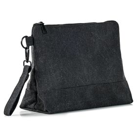 Neceser canvas negro 20x15 cm