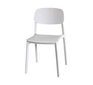 Silla apilable plástico Deco blanco