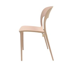 Silla apilable plástico Deco Nuremberg beige