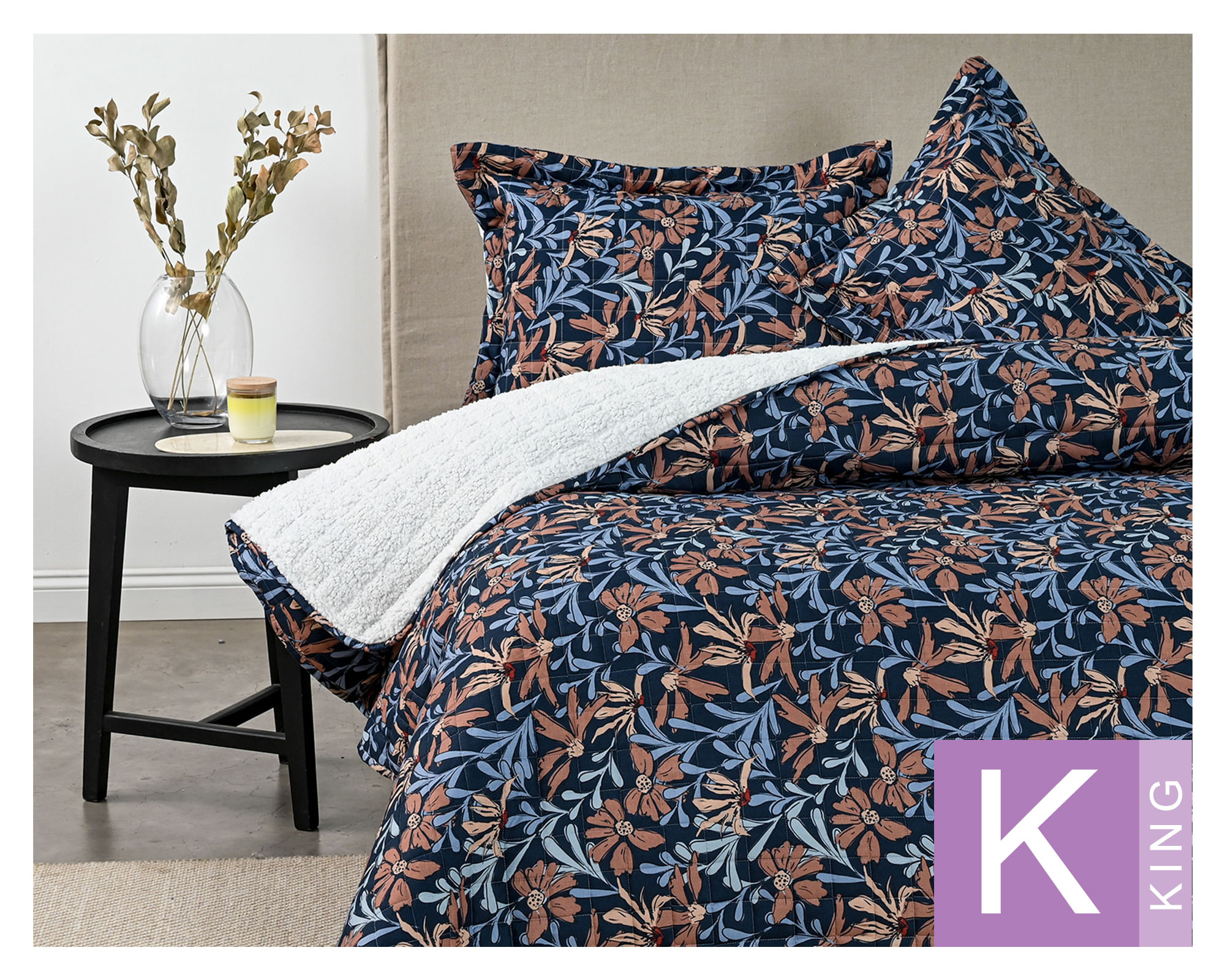 American Family Quilt Lia azul King