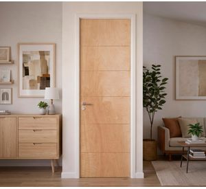 Puerta ruteada Milano terciado70x200 cm