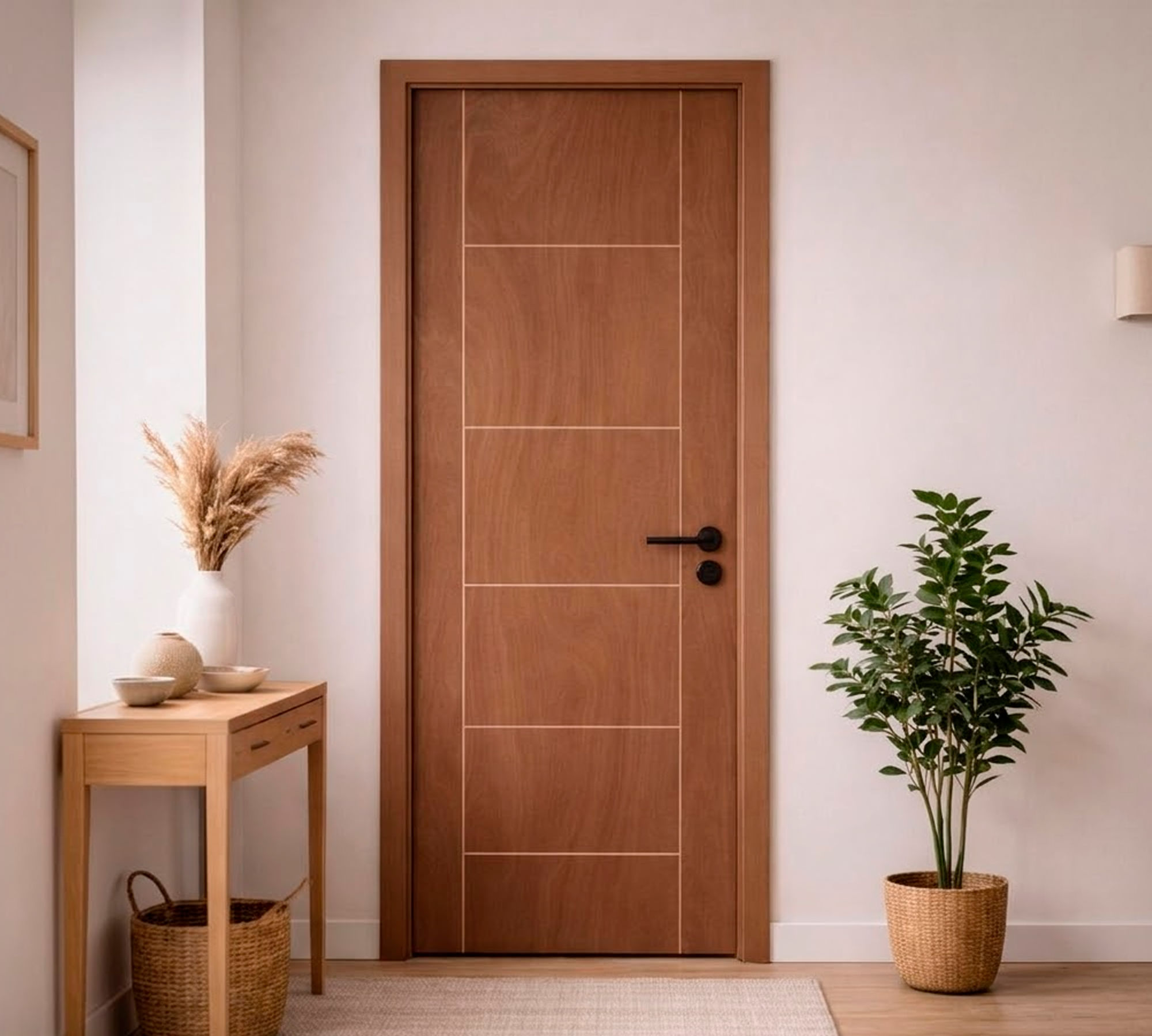 Puerta ruteada Azapa terciado70x200 cm