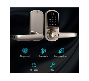 Cerradura digital D210 BT simple derecha zinc