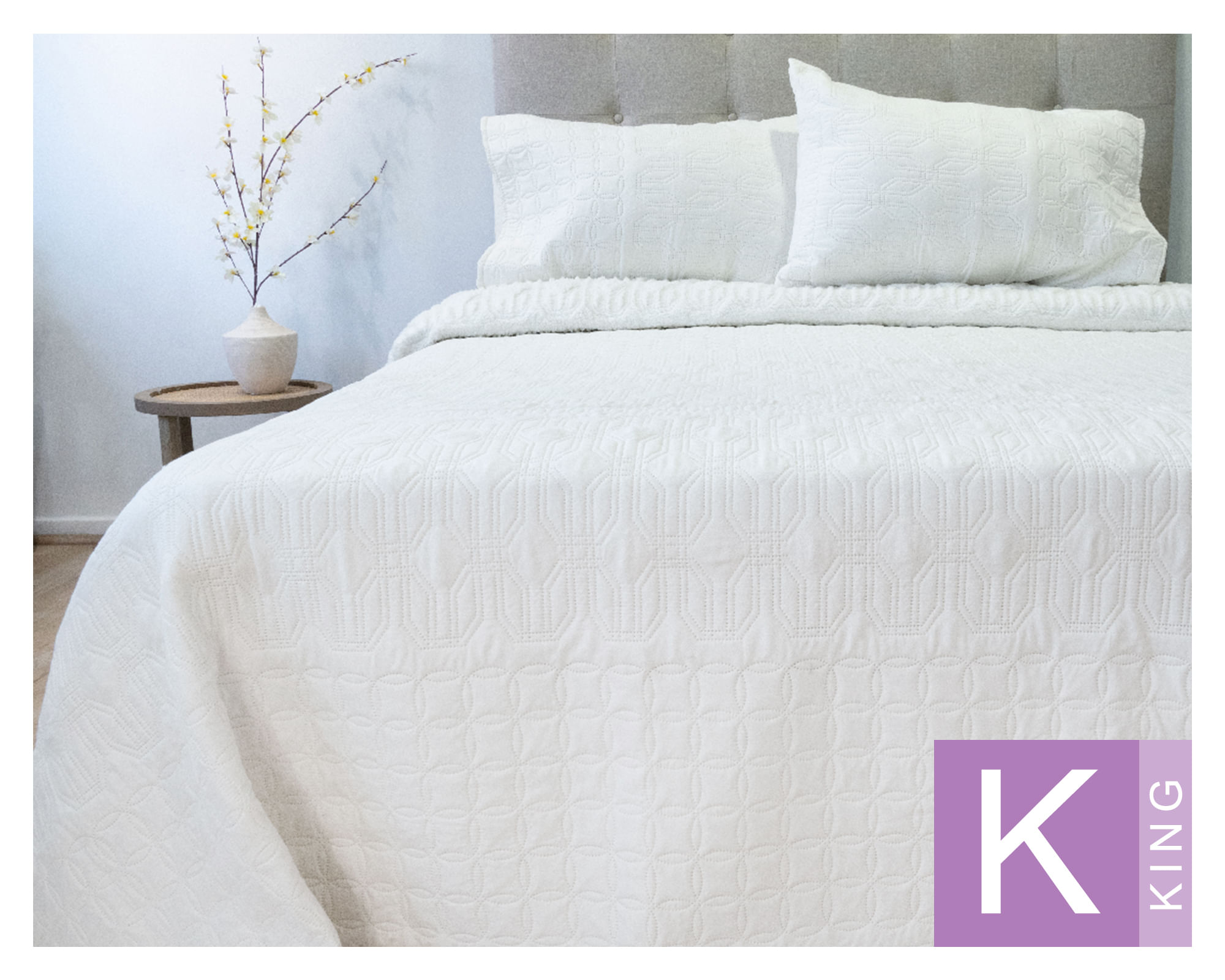 Doral Quilt hotpress Viena blanco 2.5 plazas