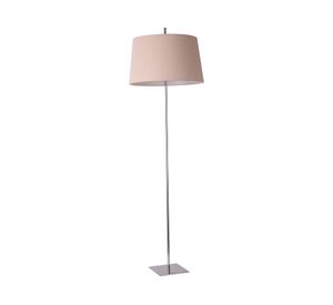 Lámpara pie E27 2 luces LED Argus plateado