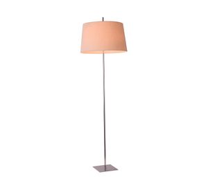 Lámpara pie E27 2 luces LED Argus plateado