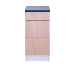 Mueble base cocina Andes blanco/carvalo 91x42x61 cm