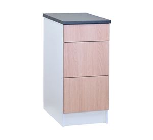Mueble base cocina Andes blanco/carvalo 91x42x61 cm