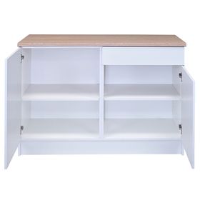 Mueble base cocina Andes blanco 91x121.5x61 cm