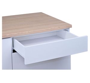 Mueble base cocina Andes blanco 91x121.5x61 cm