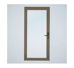 Puerta vidriada 100x200 cm termopanel izquierda titanio Mundo Glass