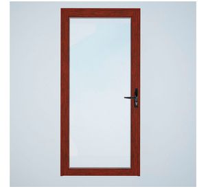Puerta vidriada 75x200 cm termopanel izquierda madera Mundo Glass