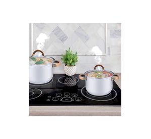 Set Baterías 8 Piezas Acero Inoxidable Berlín Gris