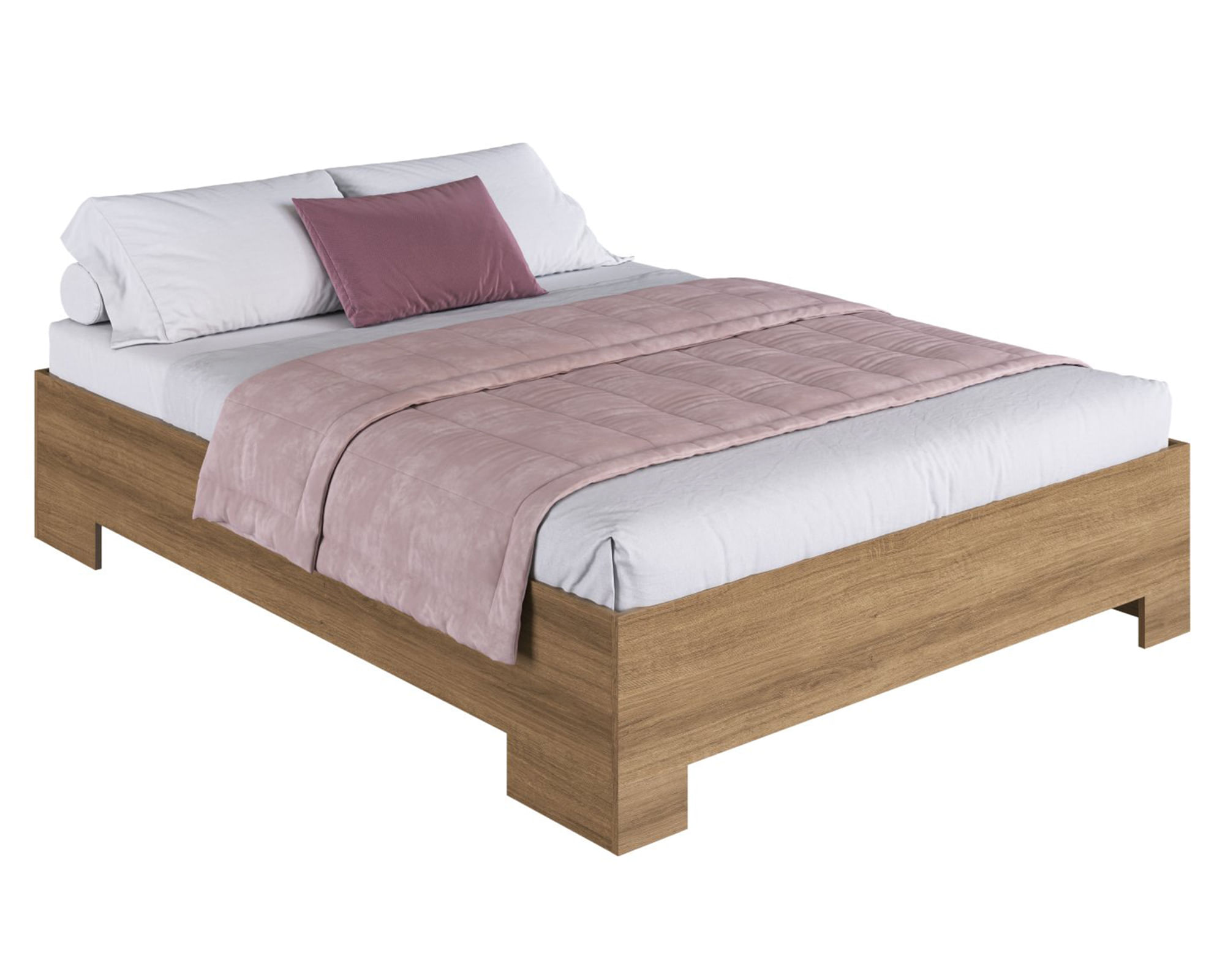 Be Design Cama Xangai 2 plazas base normal miel