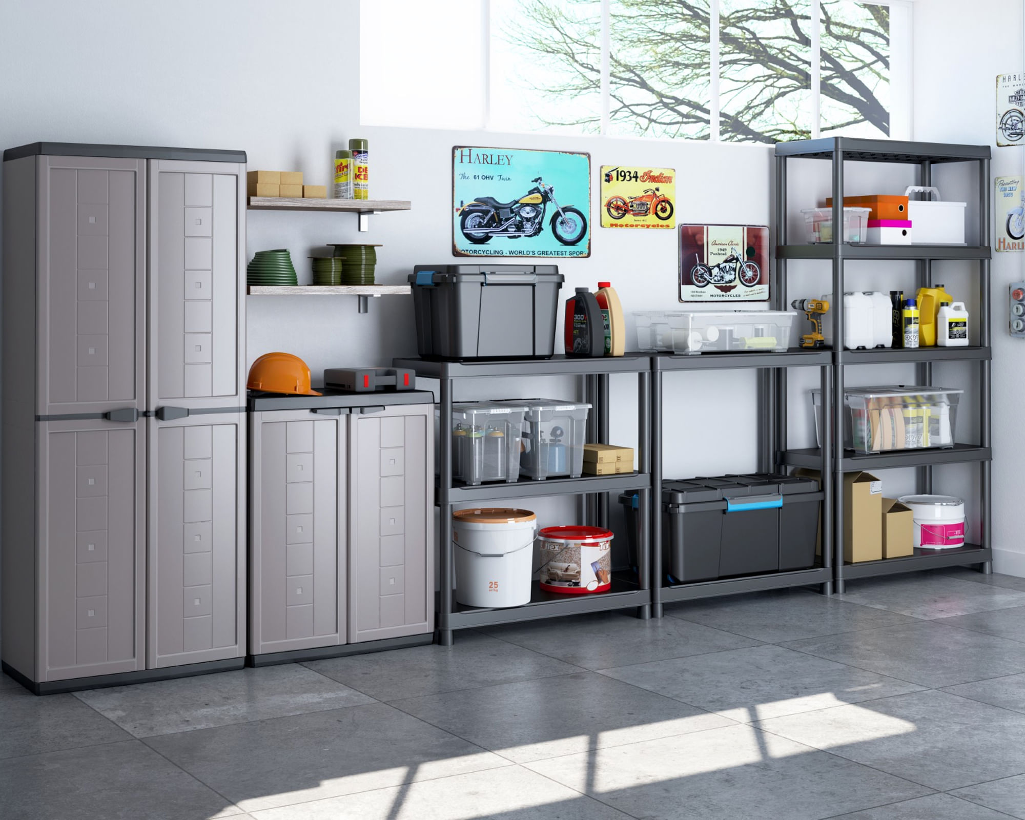Gabinete Joly gris 39x68x85 cm | Easy.cl