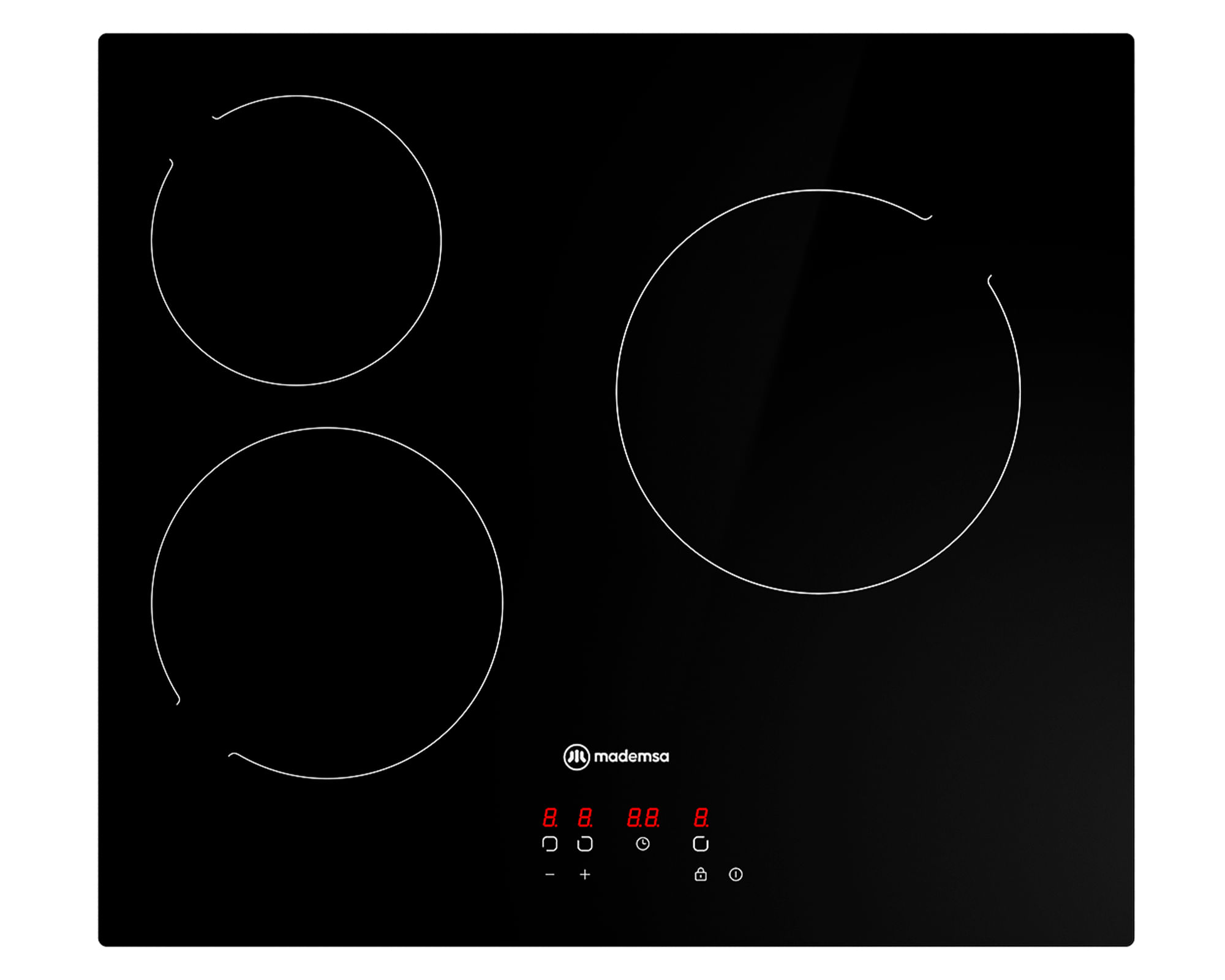 Mademsa Encimera radiante VM3TR 3 quemadores