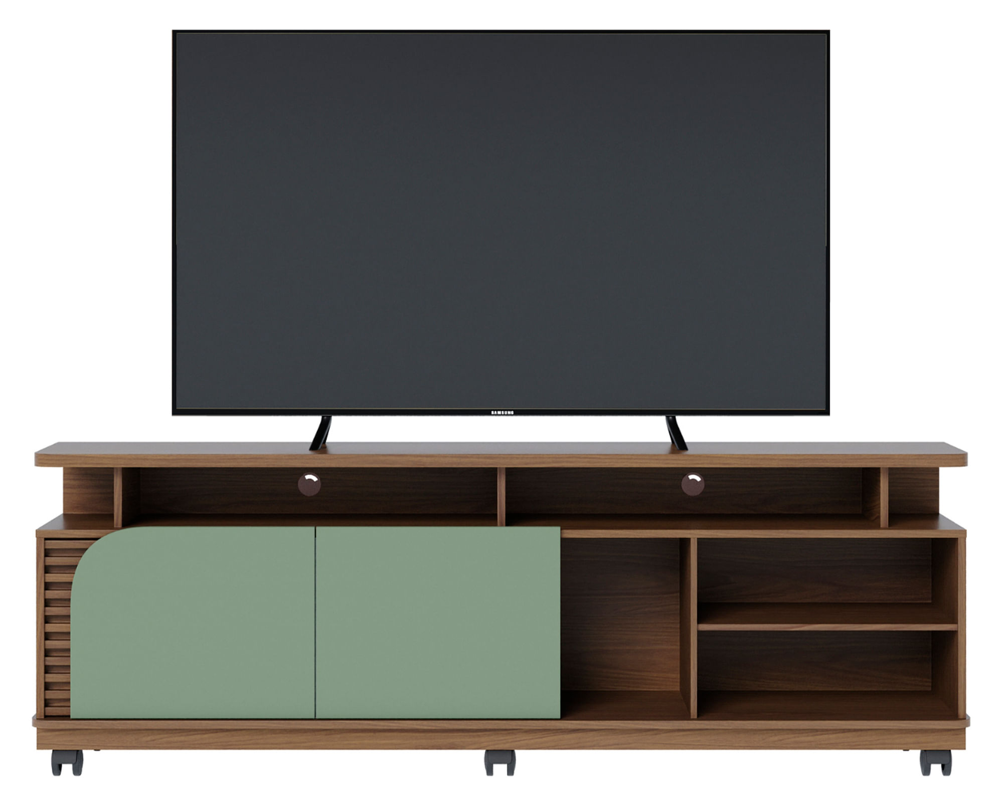 Onessta Rack TV 75" Jurere almendra/verde