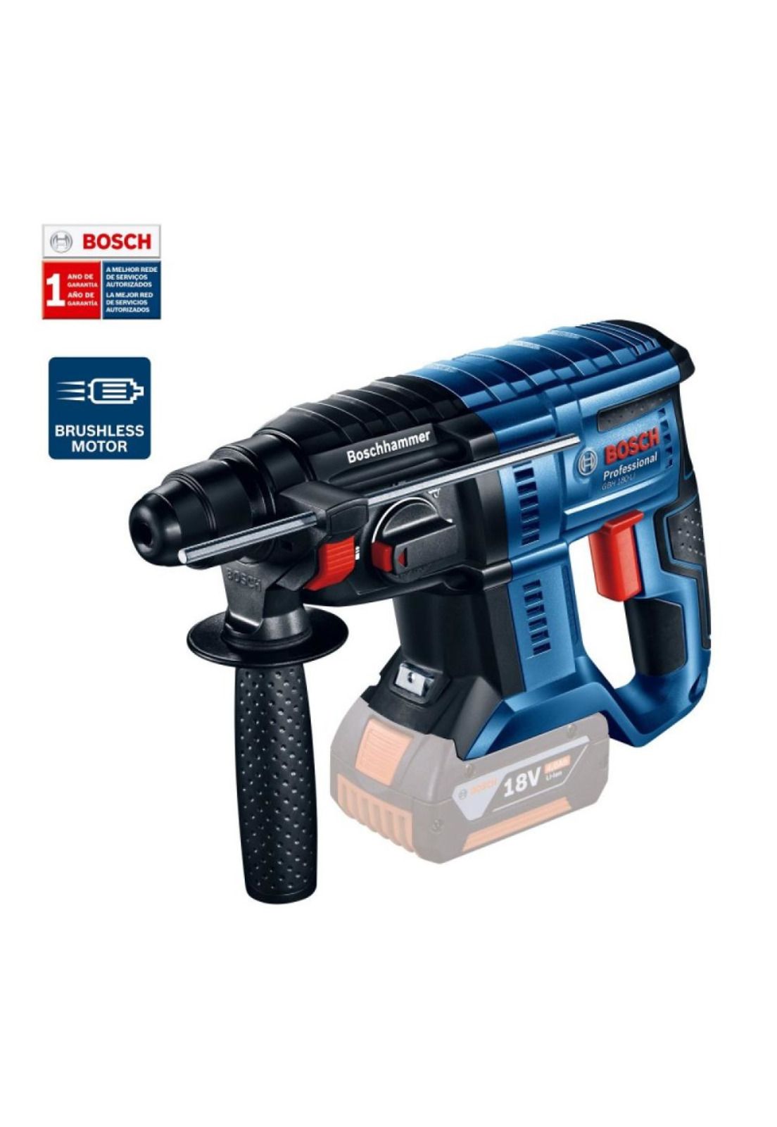 ROTOMARTILLO INALAMBRICO BOSCH 18V GBH180LI SIN CARGADOR NI BATERIA a $191.990