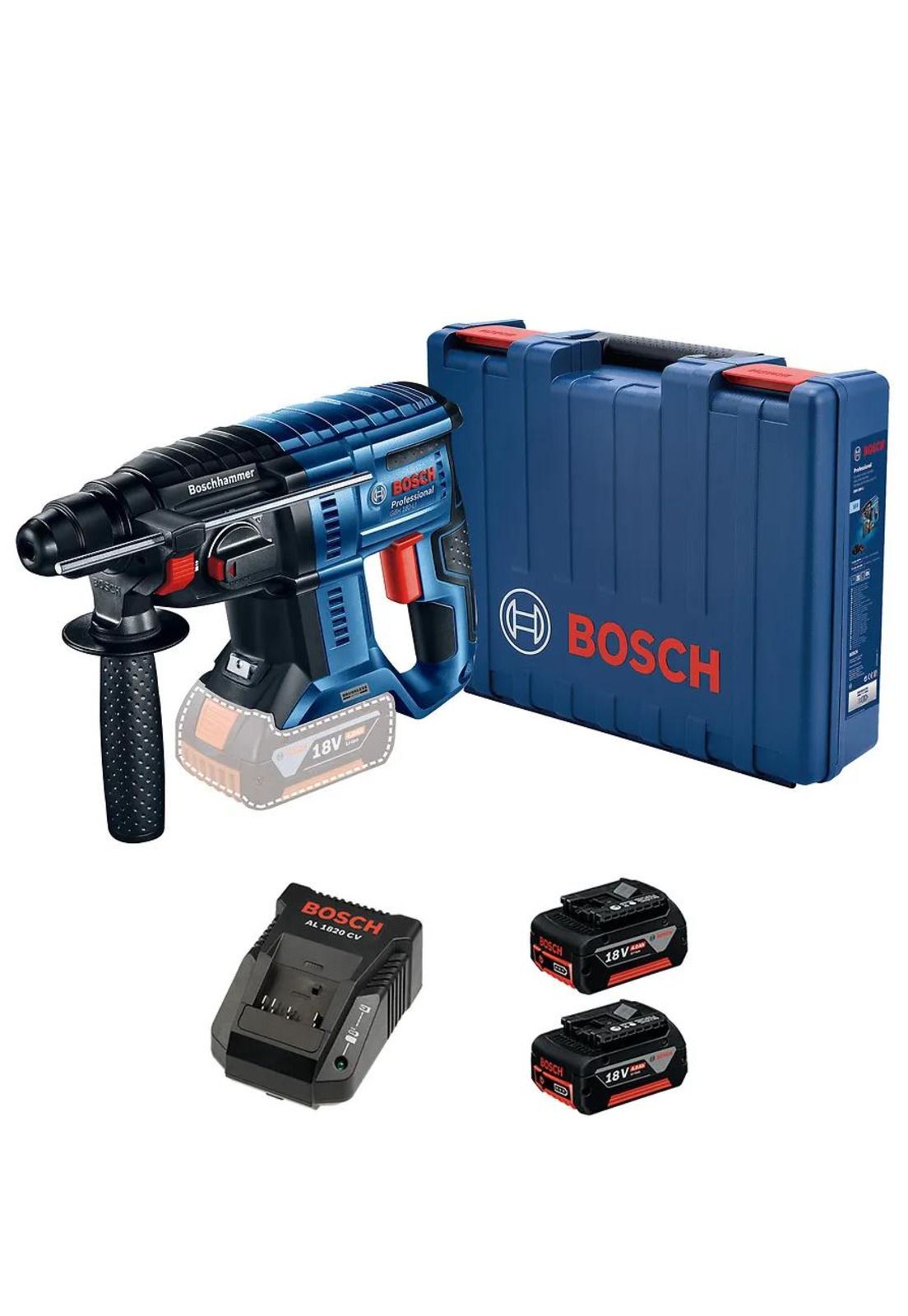 ROTOMARTILLO BOSCH 18V GBH 180LI + 2 BAT 4.0 AH + 1 CARG a $328.990
