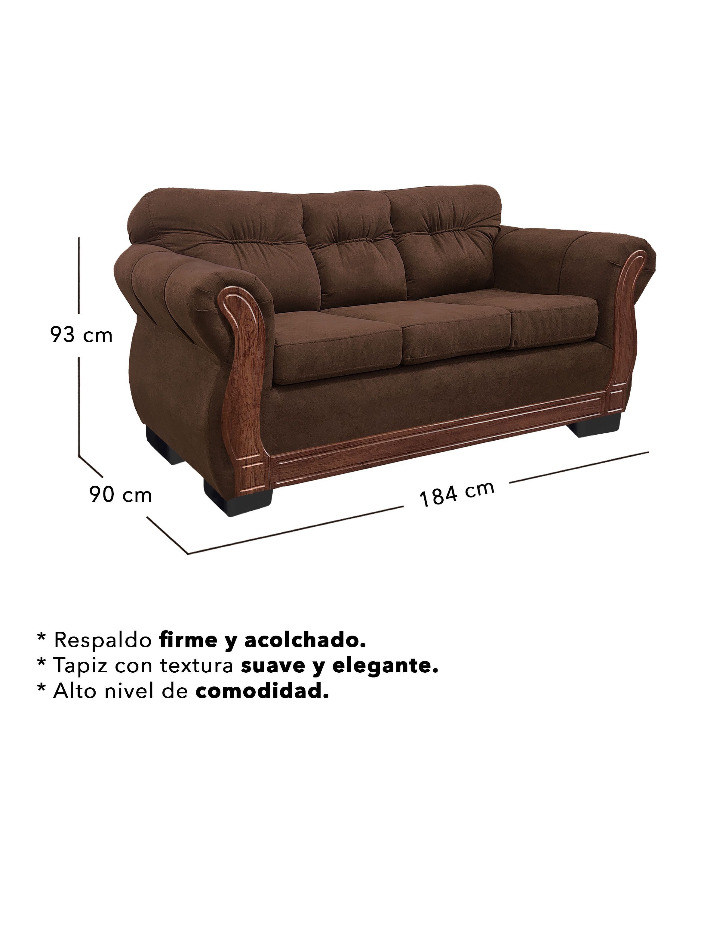 Living Con Respaldo Confortable 7 Personas Taurus 3+2+1+1 Chenille