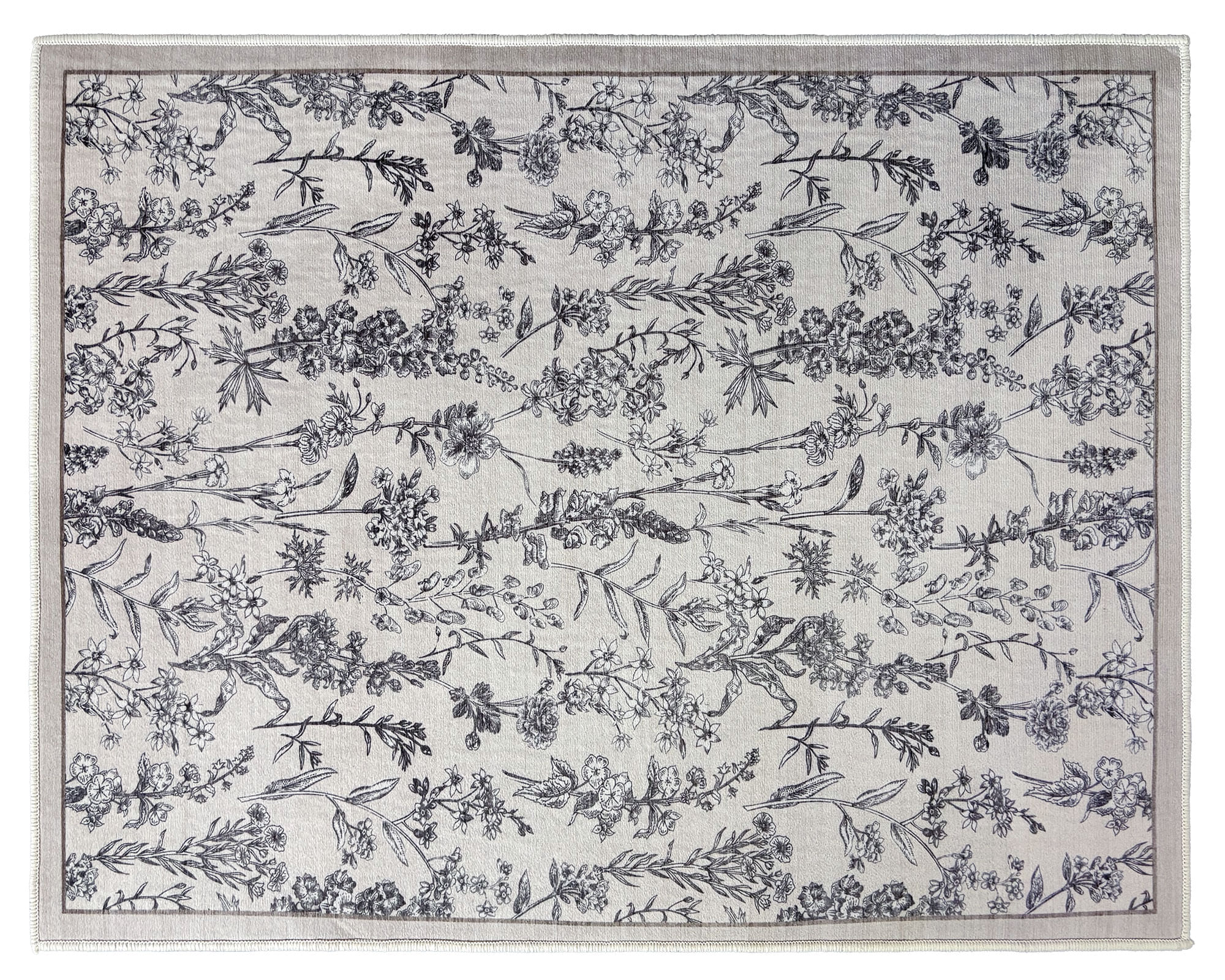 M+Design Alfombra Flores 60x90 cm
