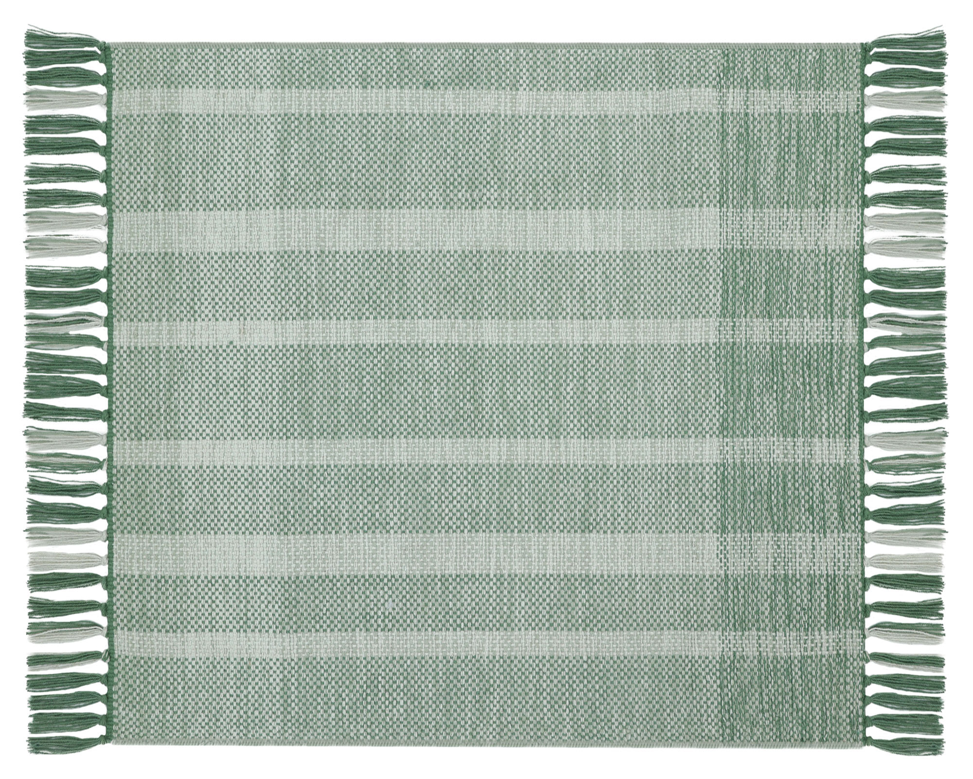 M+Design Alfombra Tejida verde 60x90 cm
