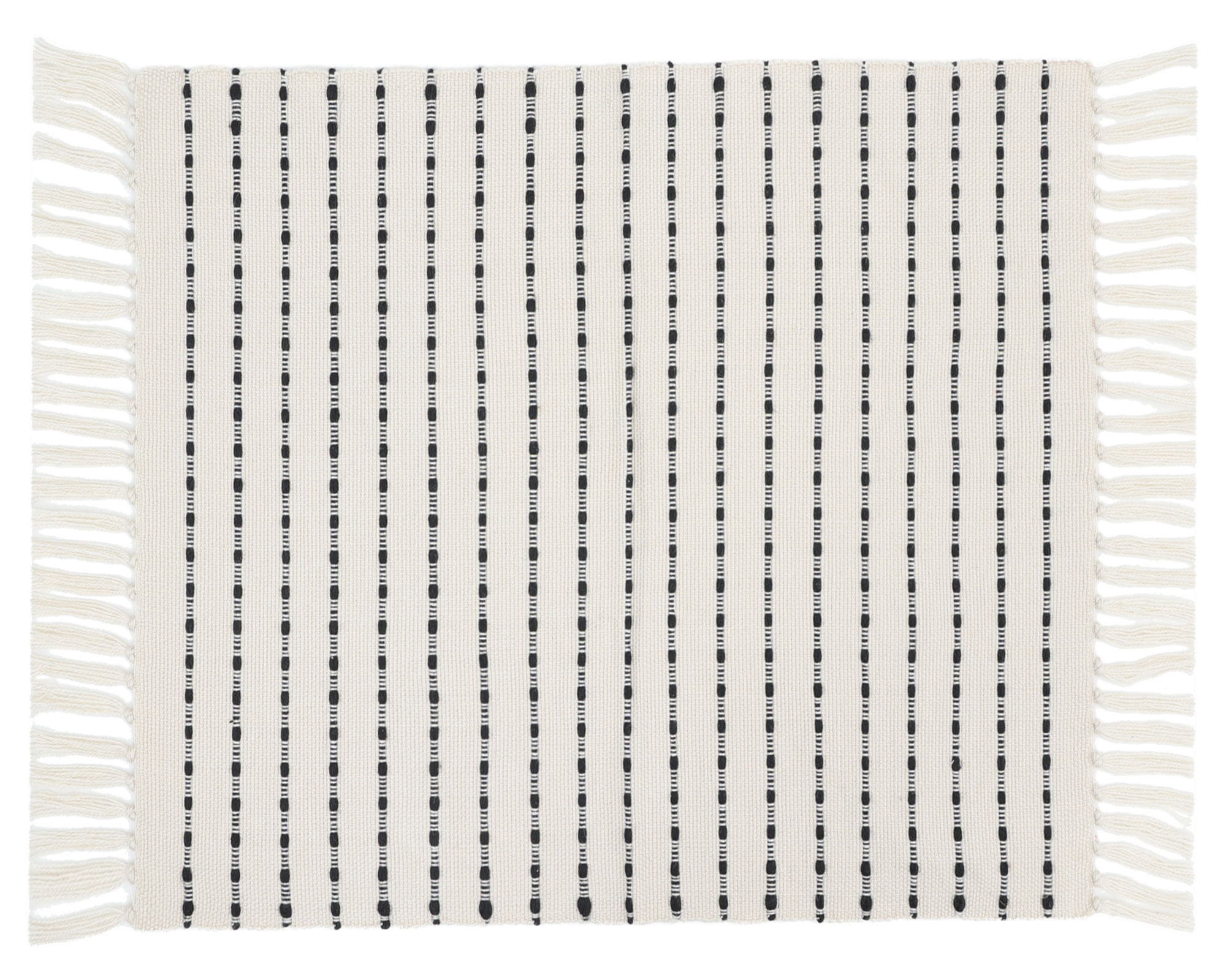M+Design Alfombra Líneas flecos 60x90 cm