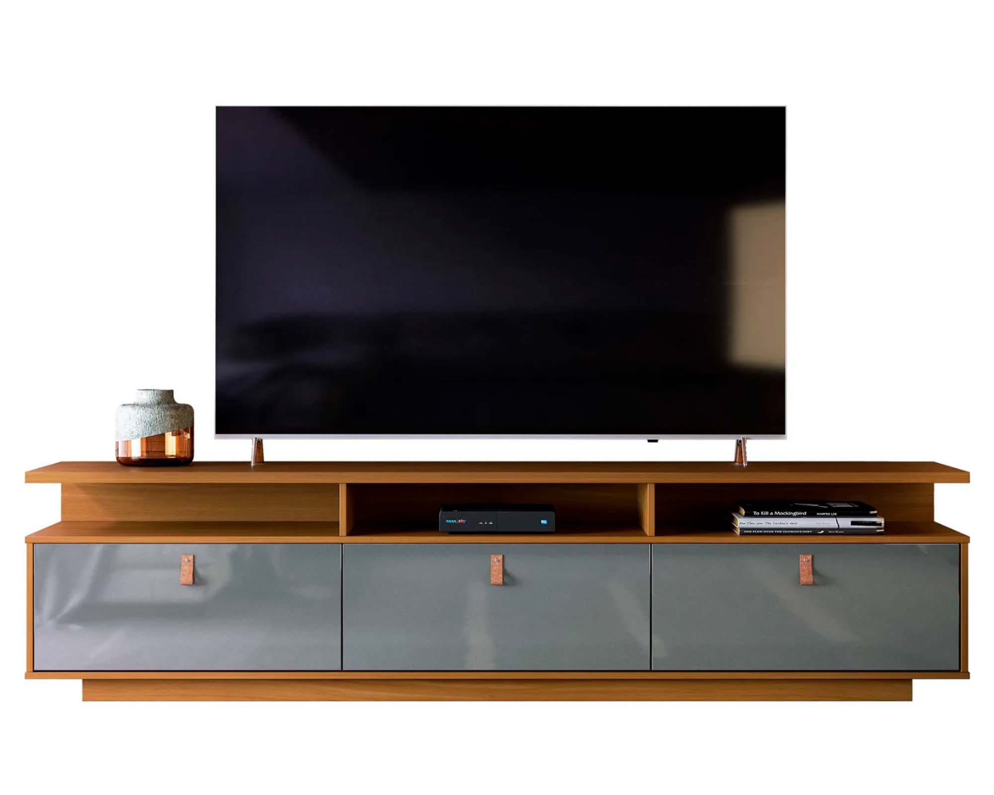 Onessta Rack TV 75" Marroco café/gris