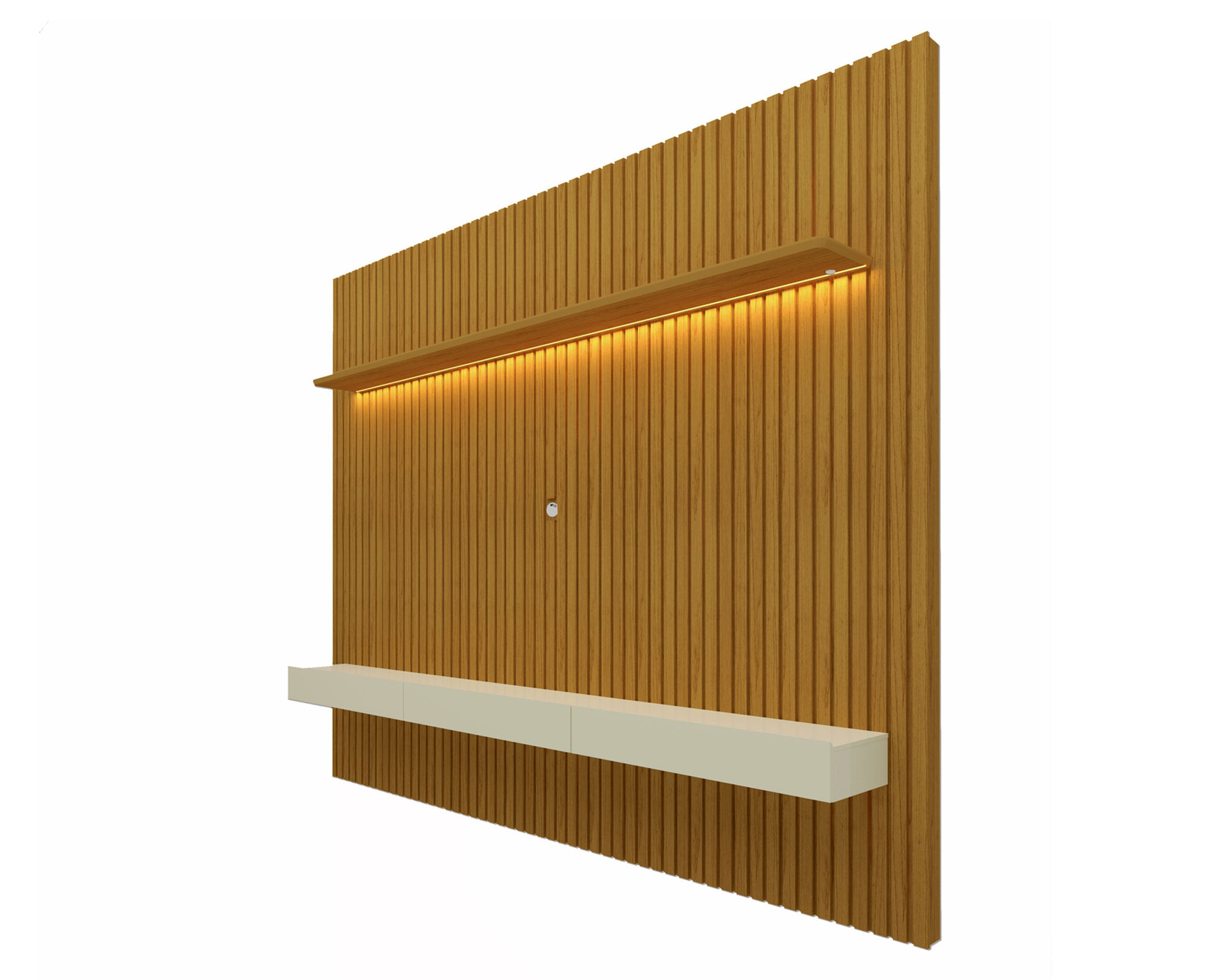 Decocasa Home TV 80" Nobre natural/off white