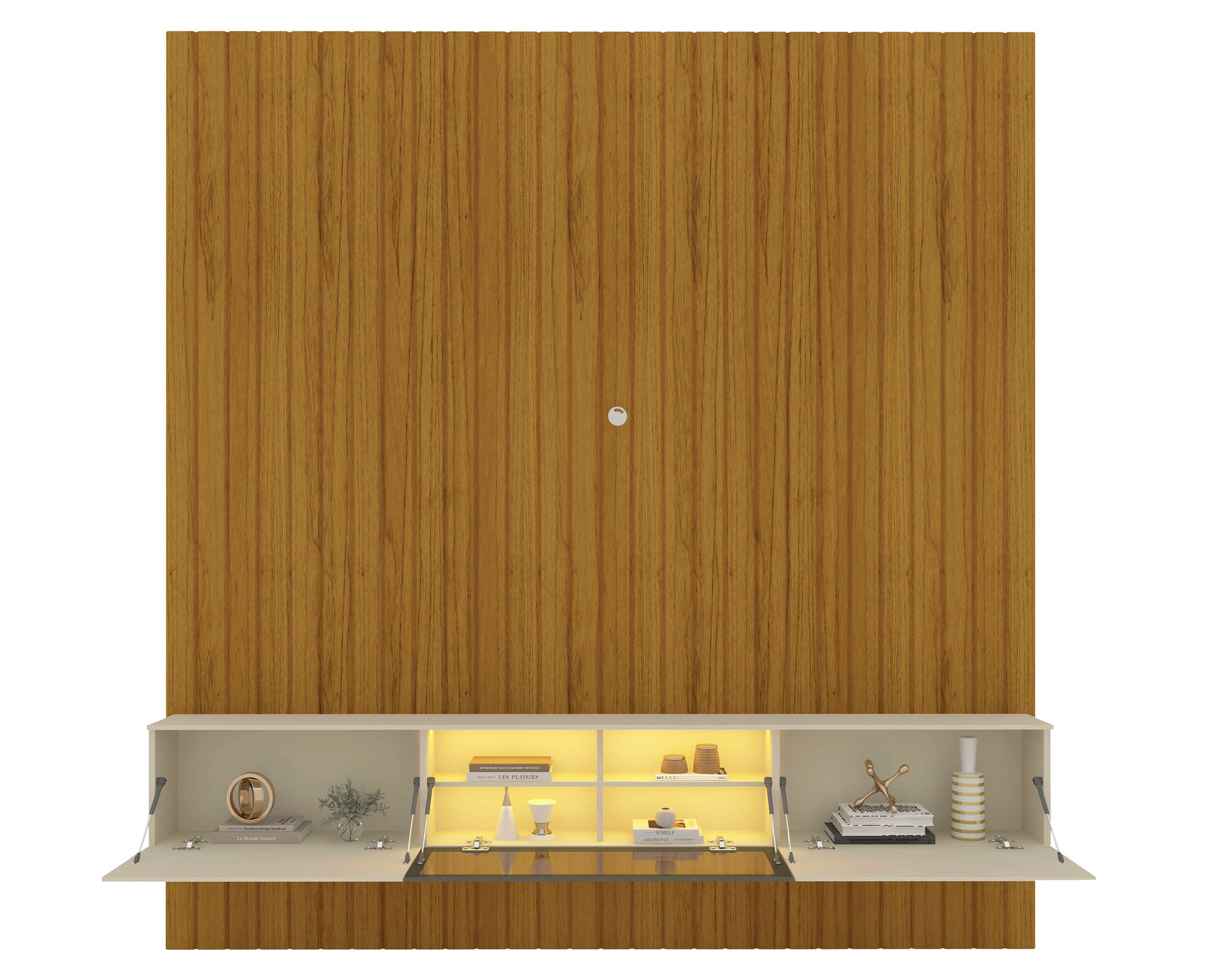 Decocasa Home TV 80" Majestade Luminare natural/off white