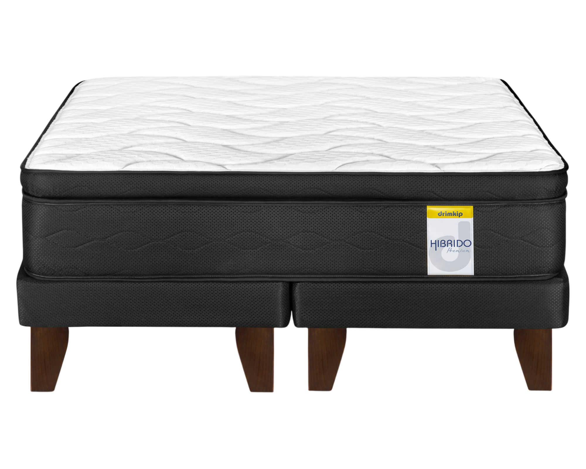 Drimkip Cama europea king Hibrido Premium base dividida