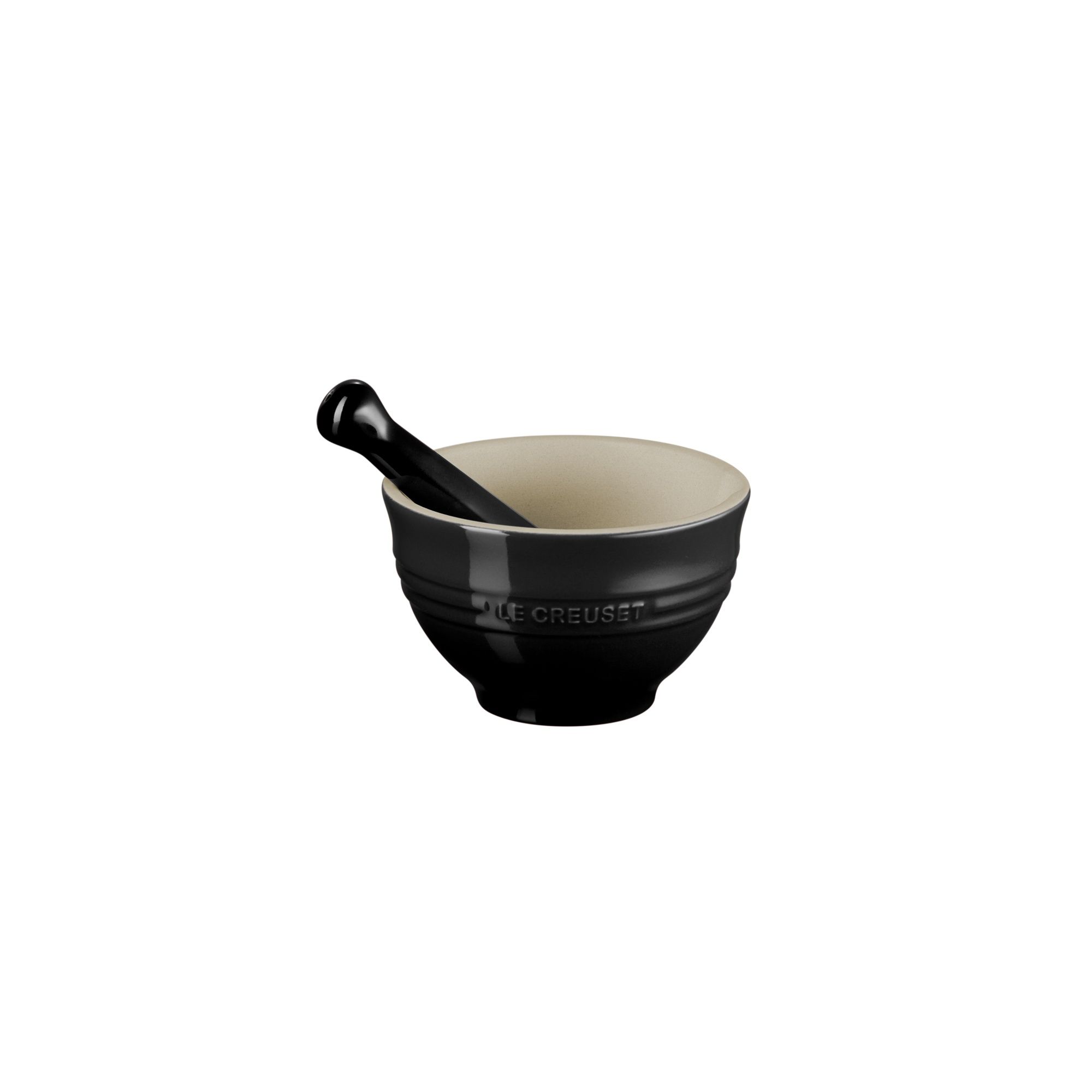 Le Creuset Mortero y Pistilo 300ml Negro Onyx V.2 Cerámica
