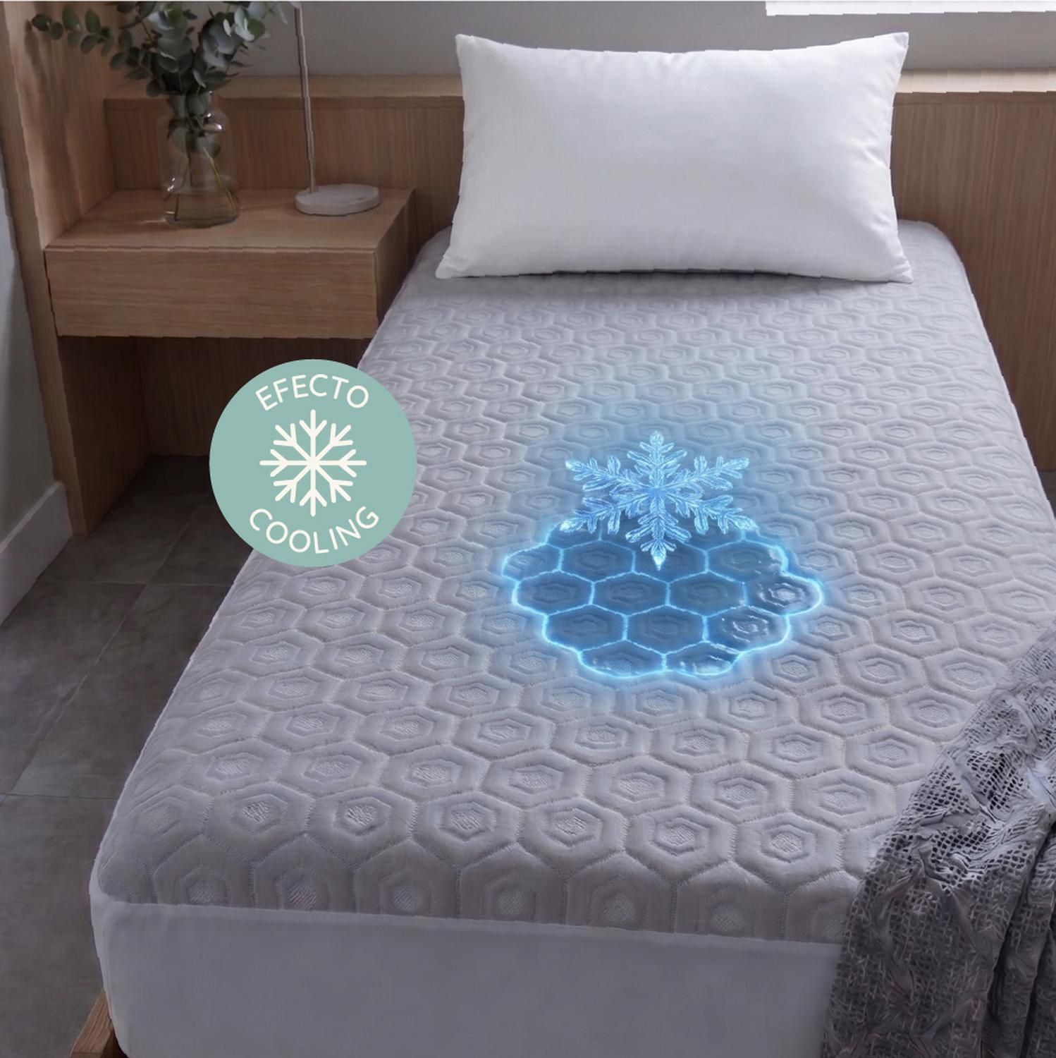 CasaTua Cubre Colchon 1,5 Plazas Impermeable CasaTua Efecto Cooling