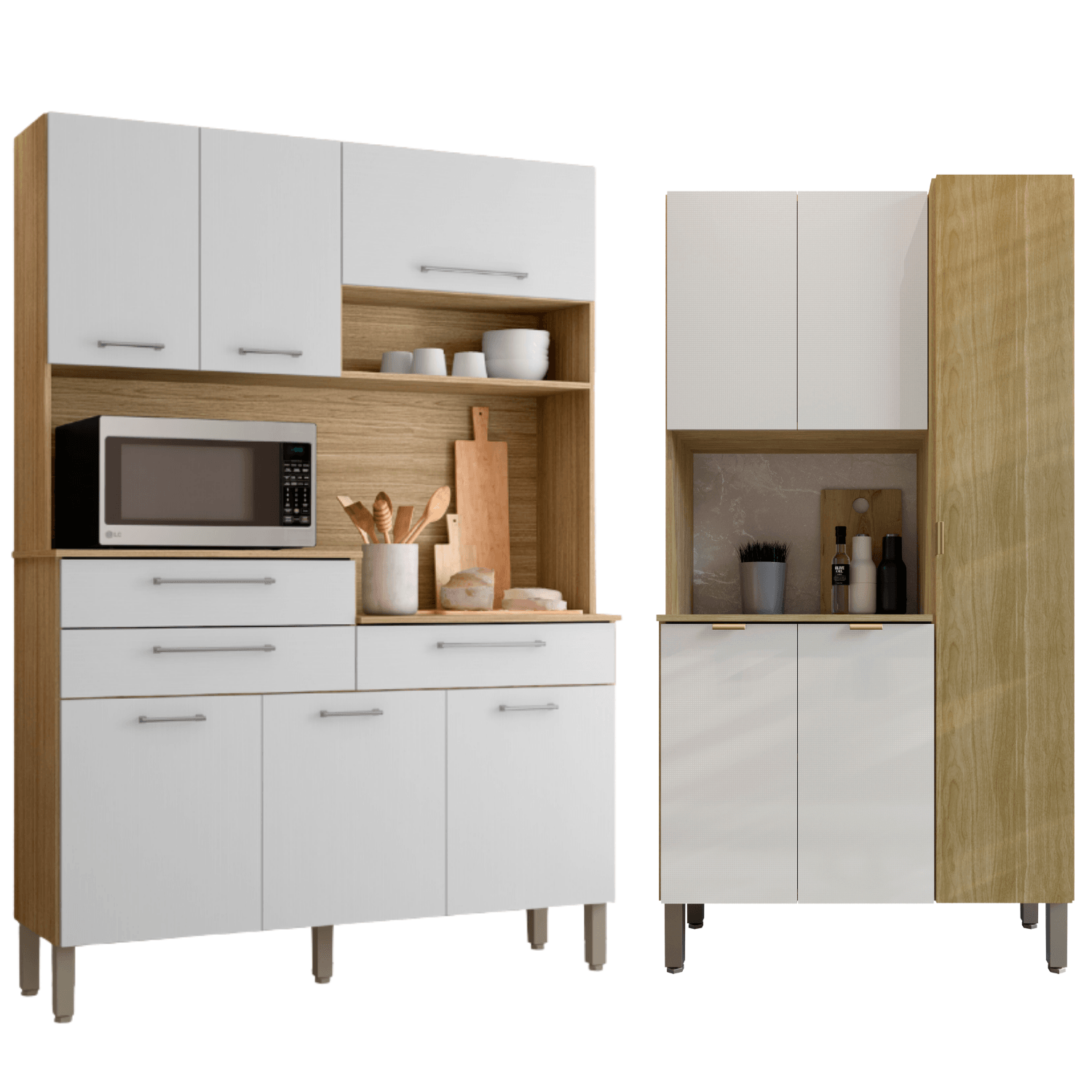 Movelaria Combo Kit 8 Puertas Kit Orion y Mueble de Cocina Melissa K0805