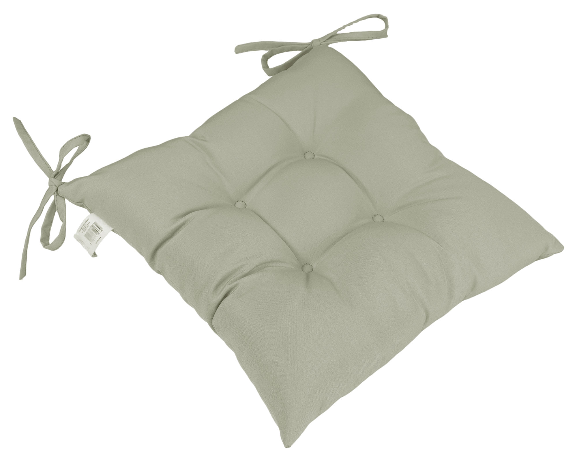 Outzen Cojín asiento cuadrado gris claro 35x35 cm