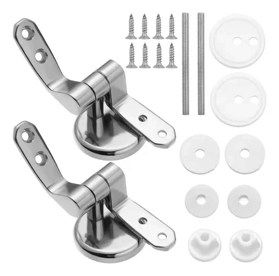 Bisagras De Aluminio Para Asientos De Inodoro - Pack De 2