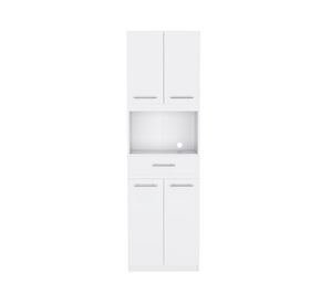Mueble microondas 4 puertas 1 cajón Manchester blanco TuHome