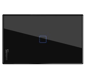 Interruptor de pared T3US1C-TX RF de 1 canal negro