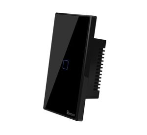 Interruptor de pared T3US1C-TX RF de 1 canal negro