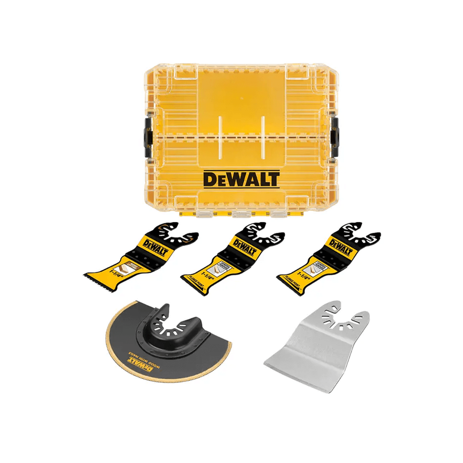 Set 5 Piezas Oscilante Multiuso Accesorios Dewalt DWA425GSET