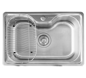 Lavaplatos sobreponer 66x45.5 cm Small Acqua + grifería FDV