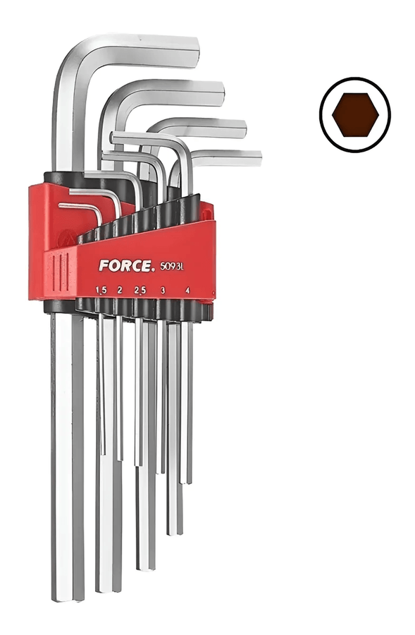 Juego De Llaves Allen 1/16 - 1/2 10 Pzas. Force 5109s