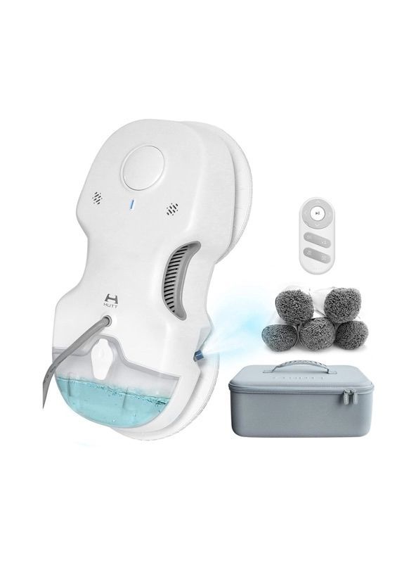 Hutt XIAOMI HUTT Robot Limpia Vidrios C65 con Tanque de Agua 80ML, Robot Limpieza de Ventanas 3800Pa