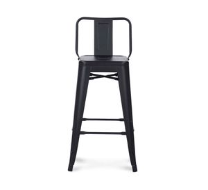 Taburete 67 asiento metal con respaldo Tolix negro Form Design