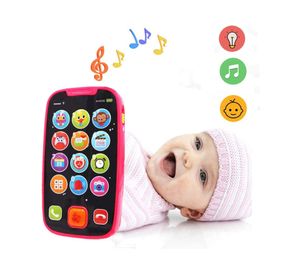 Teléfono juguete rosado Hola Toys